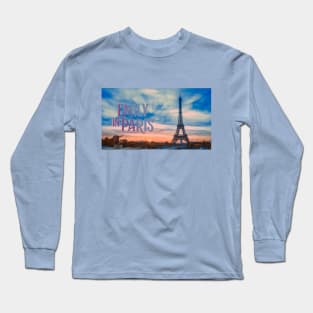 Eiffel Tower: Emily in Paris Title Card [Season 3] Long Sleeve T-Shirt